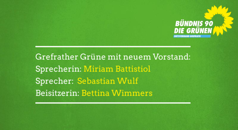 Grefrather Grüne wählen neuen Vorstand