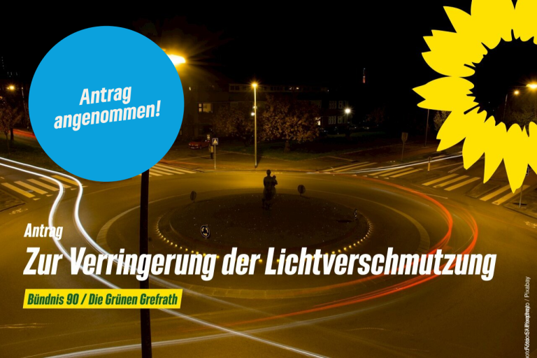 Antrag zur Verringerung der Lichtverschmutzung