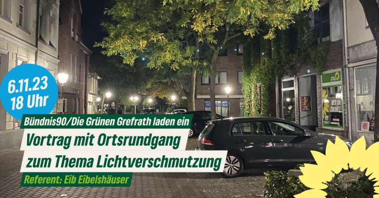 Vortrag mit Ortsrundgang zum Thema Lichtverschmutzung