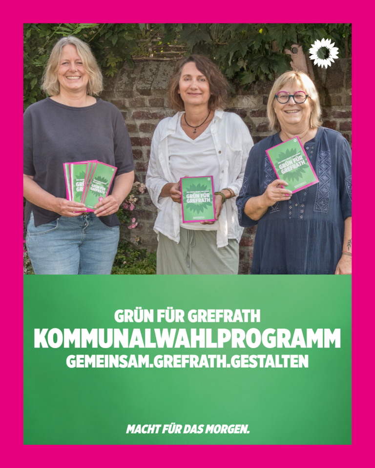 GRÜN FÜR GREFRATH: Wahlprogramm für die Kommunalwahl 2025 vorgestellt